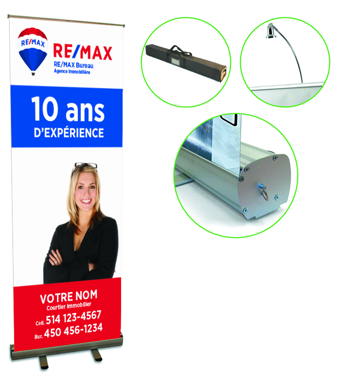 REM-1304 Bannière rétractable économique