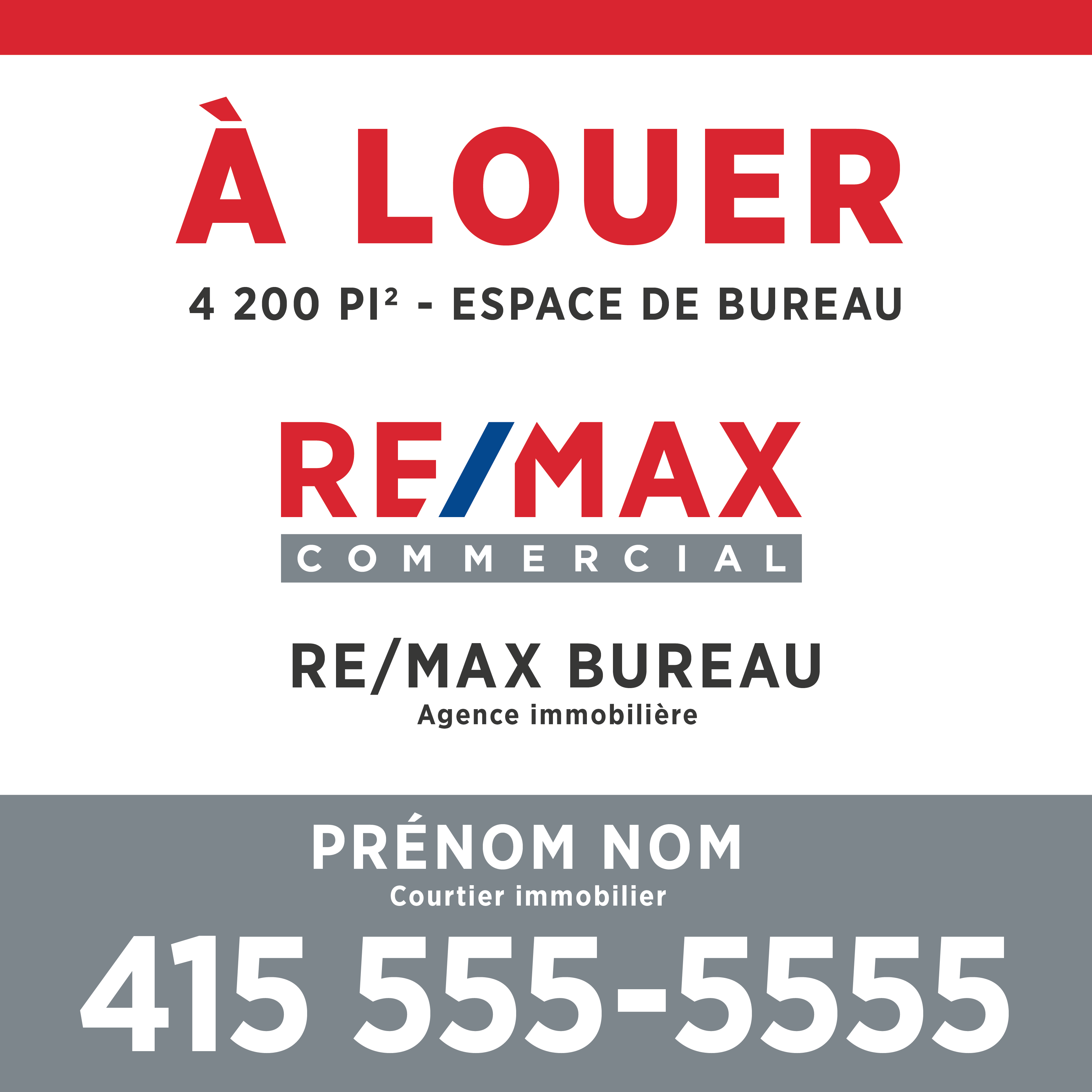 REM-1200A Enseignes commerciales - À louer