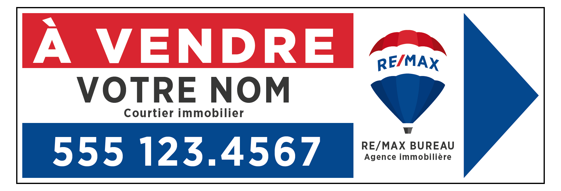 REM-1018 Enseignes directionnelles 28'' x 18''