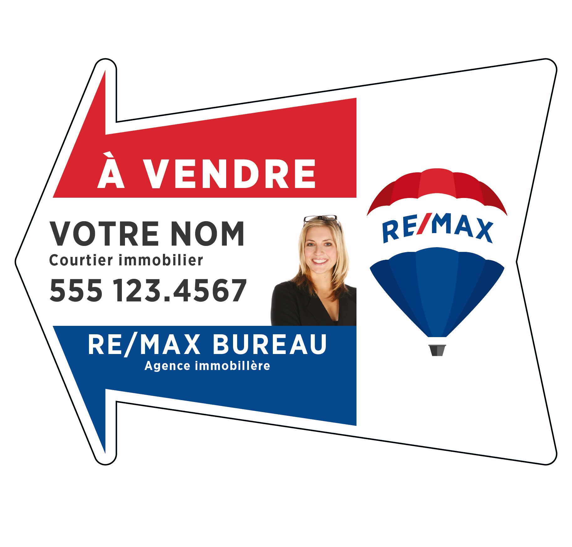 REM-1017 Enseignes directionnelles avec photo - À vendre