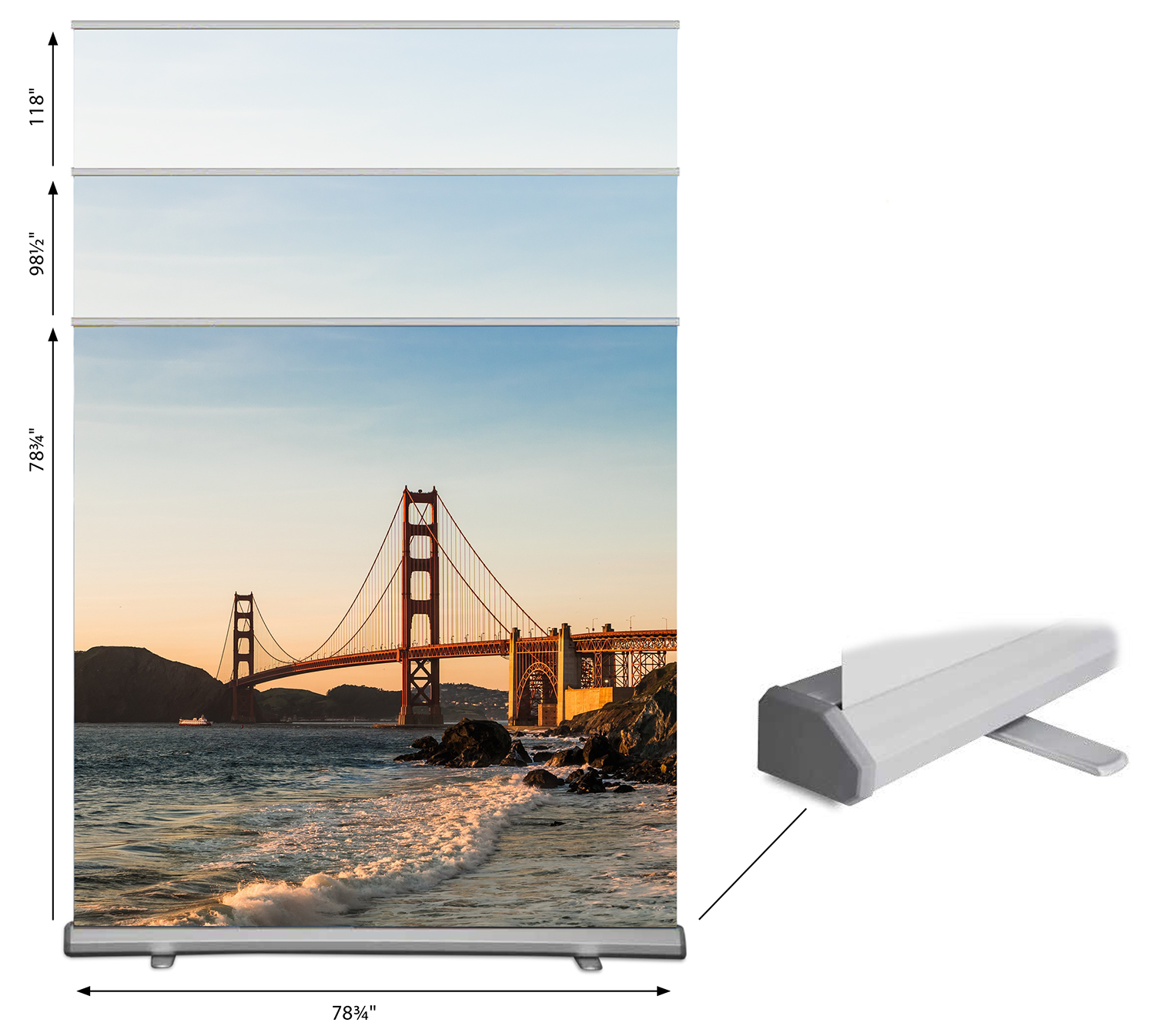 order hemel large format deluxe rollup banner stand online large format banner stand