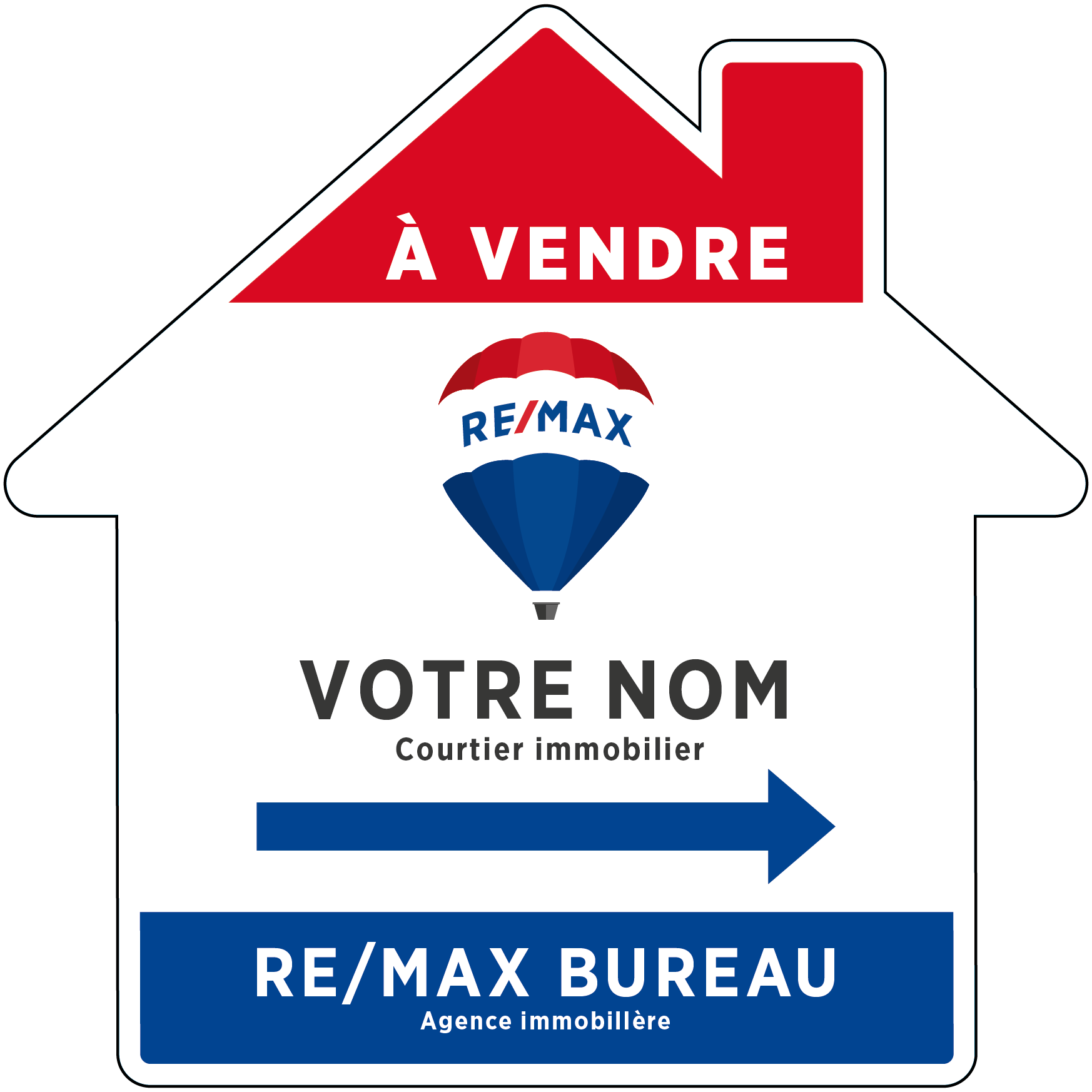 REM-1013 Enseignes directionnelles maison - À vendre